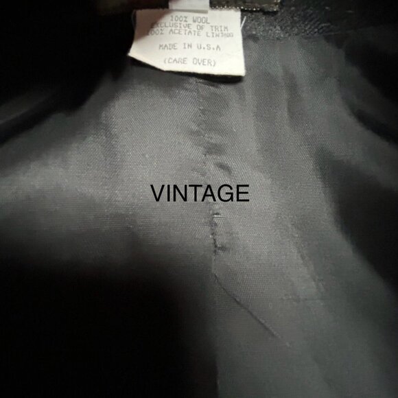 Vintage Mary Flanagan Womens Wool Embroidered One-Button Blazer XS Brown Lined - Picture 4 of 10